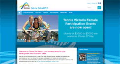 Desktop Screenshot of gamesetmatch.net.au